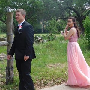 2 piece Sherri hill prom dress